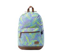 TOTTO - Mochila para Ordenador Portátil de 14 Pulgadas, Modelo Tocax, 2 Compartimentos, Bolsillo con Organizador y Porta Móvil, Bolsillo Botella, Espaldar Ergonómico, Estampado Tropiku Morado