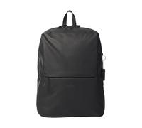 TOTTO - Mochila para Ordenador Portátil de 14 Pulgadas, Modelo Vania, Capacidad 20 L, 2 Compartimentos, Espaldar Acolchado, Organizador y Portallaves, Pasador para Sistema de Ruedas, Color Negro