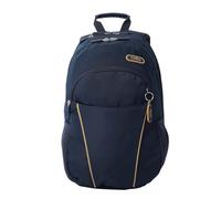 TOTTO - Mochila para Ordenador Portátil de 15,4 Pulgadas, Modelo Cambri 2.0, 3 Compartimentos, Bolsillo Tablet 10", Bolsillo Botella, Espaldar Ergonómico, Cómodas Correas en S, Color Azul Marino