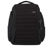 TOTTO - Mochila para Ordenador Portátil de 15 Pulgadas, Modelo Koelara, Mochila Oficina, 3 Bolsillos, Organizador Interno, Sistema de Alarma Anti Apertura, Cinta Adaptable a Maleta, Color Negro