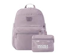 TOTTO - Mochila Plegable, Modelo Xingu, Capacidad 14L, Mochila para Ordenador Portátil 13 Pulgadas, con 3 Compartimentos, 2 Bolsillos Laterales para Botella, Compacta y Resistente, Color Azul