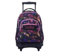 Totto - Mochila Renglones con ruedas - Flower Galaxy