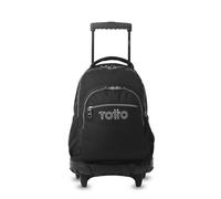 TOTTO - Mochila Renglones Ecole Solid - Black