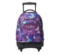 Totto - Mochila Renglones Glitter con ruedas - Star Butterfly