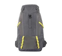 TOTTO - Mochila Senderismo, Modelo Summit 45, Capacidad 49 L, Espaldar Acolchado con Flujo de Aire, Correa de Pecho, Bolsillo Botella, Bolsa Impermeable, Apertura Superior, Resistente, Color Gris
