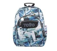 TOTTO MORRAL ACUARELES Mochila, Juventud Unisex, Multicolor (Multicolor), Talla única