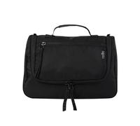 TOTTO - Neceser Viaje Colgante, Modelo Viajero 2.0, Organizador Maquillaje, Bolsa Aseo Viaje, Organizador en Malla Elástica para Botes, Bolsillo de Malla con Cremallera, Fácil de Limpiar, Color Negro