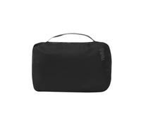 TOTTO - Neceser Viaje Colgante, Organizador Maquillaje, Bolsa de Aseo Viaje, con Organizador en Malla Elástica para Botes, Bolsillo de Malla con Cremallera, Fácil de Limpiar, Color Negro