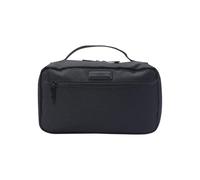 TOTTO - Organizador Cables Viaje, Modelo Cargo, Guarda Cables y Cargadores, Doble Compartimento, Organizador Interno Elástico, Bolsillo Plano, Bolsillo Delantero Cremallera, Color Negro