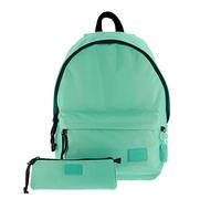TOTTO Pack Mochila + Estuche Color Verde y Gris - Kalex