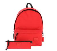 Pack Mochila + Estuche Color Rojo Totto Kalex R66