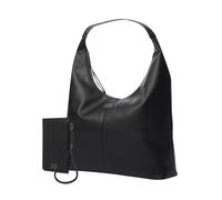 TOTTO - Pack Regalo Mujer Bolso Shopper + Tarjetero con Monedero, Modelo Smooth, Bolso con Bolsillo Pc 14", Portallaves, 4 Compartimentos Tarjetas, Billetera con RFID Blocker, Color Negro