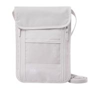 TOTTO - Porta Pasaporte Viaje, Modelo Hang, con Sistema RFID Blocker, Correa para Llevar Colgado, Bolsillo Portadocumentos y para Móvil, Fácil de Limpiar, Color White Sand