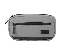 TOTTO - Riñonera Hombre, Modelo Portus, Dimensiones 20 x 12 x 5 cm, Amplio Compartimento Principal, Bolsillo Delantero Cremallera, Tira Ajustable, Tejido Resistente y de Calidad, Color Gris