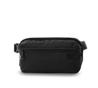 TOTTO - Riñonera Urbana, Modelo Riva, con Sistema 2 en 1, Doble Bolsillo, Portallaves, Bolsillo Interno con Cremallera, Correas Ajustables, Tejido Resistente y de Calidad, Color Negro