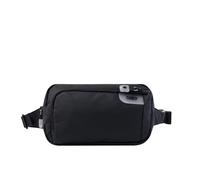 TOTTO - Riñonera Viaje, Modelo Clear Sam, Medidas 10 x 18.5 x 5 cm, 1 Compartimento Principal y 1 Bolsillo con Cremallera, Bolsillo Secreto, Portallaves, Tira Ajustable, Resistente, Color Negro