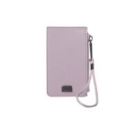 TOTTO - Tarjetero con Monedero con Cremallera, Modelo Smooth, con Sistema RFID Blocker, 4 Compartimentos para Tarjetas y 1 para Billetes, Manija Fija para Muñeca, Color Keepsake Lilac Morado