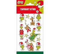 Totum 240056 Grinch Tatuajes temporales, verde
