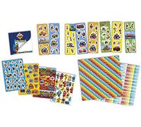 TOTUM 340008 - Kit creativo de bomberos, caja de 12 r+2 s+libro de pegatinas más de 1000 con cuaderno , color/modelo surtido