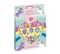 TOTUM 71384 - Juego de pegatinas de unicornio, aprox. 50 piezas y 1 escena de cartón, multicolor , color/modelo surtido