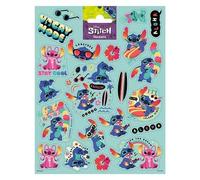 Totum Hoja de pegatinas - Pegatinas Stitch, diversión colorida para los niños
