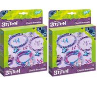 Totum TM ESSENTIALS Pulseras de abalorios Stitch, diferentes maneras de hacer pulseras creativas, Mittelgroße, Plástico, No es una piedra preciosa (Paquete de 2)