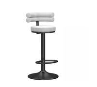Toturos de barra giratorios de terciopelo moderno Juego de 2 sillas de mostrador blanco de altura ajustable Taburetes de desayuno de barra de origen con respaldo de respaldo y reposacabezas Thriving