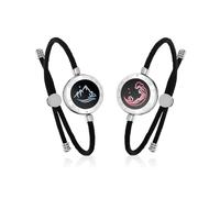 TOTWOO Pulseras Inteligentes para Parejas - Toque Bluetooth, Vibración e Iluminación, Regalos Ideales para Parejas a Distancia