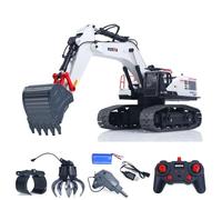Toucan RC Hobby 1/14 HUINA RC Excavadora de Metal Modelo 1594 Luz RC Batería 28 CH Sonido