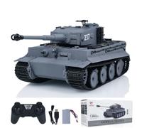 TOUCAN RC HOBBY 1/24 RC Battle Tank Tiger I Tanques militares de control remoto Combate infrarrojo Juguetes para adultos Mini RC Tiger I
