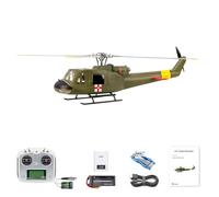 TOUCAN RC HOBBY Flywing UH1 V4 RC Helicóptero Huey Motor sin escobillas M10N Posición ier Chip Automático Vuelo Baja Batería Retorno Smart Modelo Avión Hobby Modelo