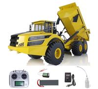 TOUCAN RC HOBBY Hobby Grado 1/14 6X6 Xdrc Metal Hidráulico Rc Camión articulado Volquete Volquete RTR Radio Batería Luces Sonido, US en stock