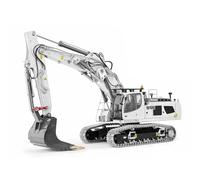 TOUCAN RC HOBBY LESU 1/14 Mando a distancia Metal hidráulico Excavadora Aoue LR956 Kit 3 brazos RC Excavadora Modelo 7CH Válvula GPS 4MPA Doble Bombas Luz ESC Adultos Progreso Modelo