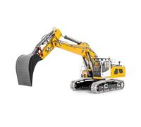 TOUCAN RC HOBBY LESU 2 brazos LR956 1/14 RC excavadora hidráulica excavadora de metal controlada por radio modelo 4MPA de dos bombas de luz 6CH válvula sin escobillas motor modelo adulto