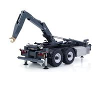 TOUCAN RC HOBBY LESU A0066-A 1/14 hidráulico RC Roll-Off remolque plegable gancho Hub remolque con patas traseras delanteras de apoyo 5 vías bomba de válvula