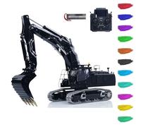 TOUCAN RC HOBBY LESU LR956 1/14 RC Excavadora 7CH Válvulas 3 Brazos Funks caro hidráulica excavadora Metal Carcasa Motor sin escobillas Flysky PL18EV Lite Adulto Progreso Modelo