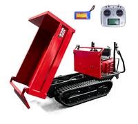 TOUCAN RC HOBBY Metal 1/14 control remoto hidráulico orugas camión volquete RC Tipper modelo de ingeniería iluminación de vehículos sin batería del sistema de sonido