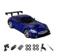 TOUCAN RC HOBBY Mini 1/43 4x4 Drift RC Auto Metal Cuerpo Luces LED Giroscopio Multiterreno Conducción Control Remoto Coche de Carreras Sin Ruidos para Adultos Fort Modelo Avanzado