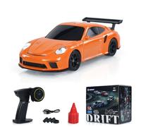 TOUCAN RC HOBBY Mini coche de deriva a control remoto 1:43 coche de carreras de juguete luces de radio cono de seguridad de tráfico sin giroscopio