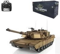 TOUCAN RC HOBBY Modified Pro Heng Long 1/16 Tk7.0 M1A2 Abrams RTR Rc Tank 3918 Bb Ir Battle Smoke Metal Tracks, almohadillas de goma dobles (edición limitada)