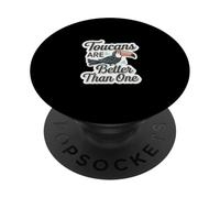 Toucans Are Better Than One Humor sobre alcohol tropical |- PopSockets PopGrip Adhesivo