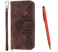TOUCASA Funda para Google Pixel 6A, Premium Piel Carcasa Google Pixel 6A Libro, Soporte Plegable Tapa Flip de PU Cuero Ranuras Tarjetas Magnético Protección para Google Pixel 6A (Marrón)