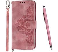 TOUCASA Funda para Vivo V21 5G/4G, Premium Piel Carcasa Libro, Soporte Plegable Tapa Flip de PU Cuero Ranuras Tarjetas Magnético Protección para Vivo V21 5G/4G (Rosa)
