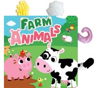 Touch-A-Tail Farm Animals - Libro de tablero sensorial para niños con colas adjuntas