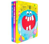 Touch and Feel Very Hungry Worry Monsters 3 Books Collection Box(Very Hungry Worry Monsters, Can I have a Hug? & Time for School)