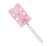 Touch And Go Soporte para vehículo para ventanas, herramienta de extensión de tarjeta de plástico para evitar daños en la pintura durante el pago de peaje, rosa (rosa)