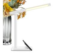 Touch Desk Lamp, Eye Caring Light Fixture,15.35x13.39in Adjustable Brightness Mode, Flicker Free Illumination, Modern Sleek Design for Office, Study, Bedroom, Vanity, Reading, Writing