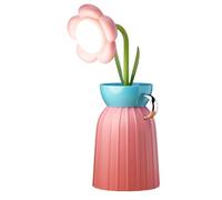 Touch Flower Night Light - ABS LED Lamp, Floral Table Decor | Medium Size With Three Speed Endless Dimming Feature, Decorative Desktop Lamp For Bedroom Ambience, Dorm Setup, Kids Room, College Living