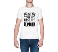 Touch Me and Your First Wrestling Lesson Blanca Hombre Camiseta White Men's T-Shirt tee