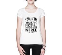 Touch Me and Your First Wrestling Lesson Blanca Mujer Camiseta White Women's T-Shirt tee